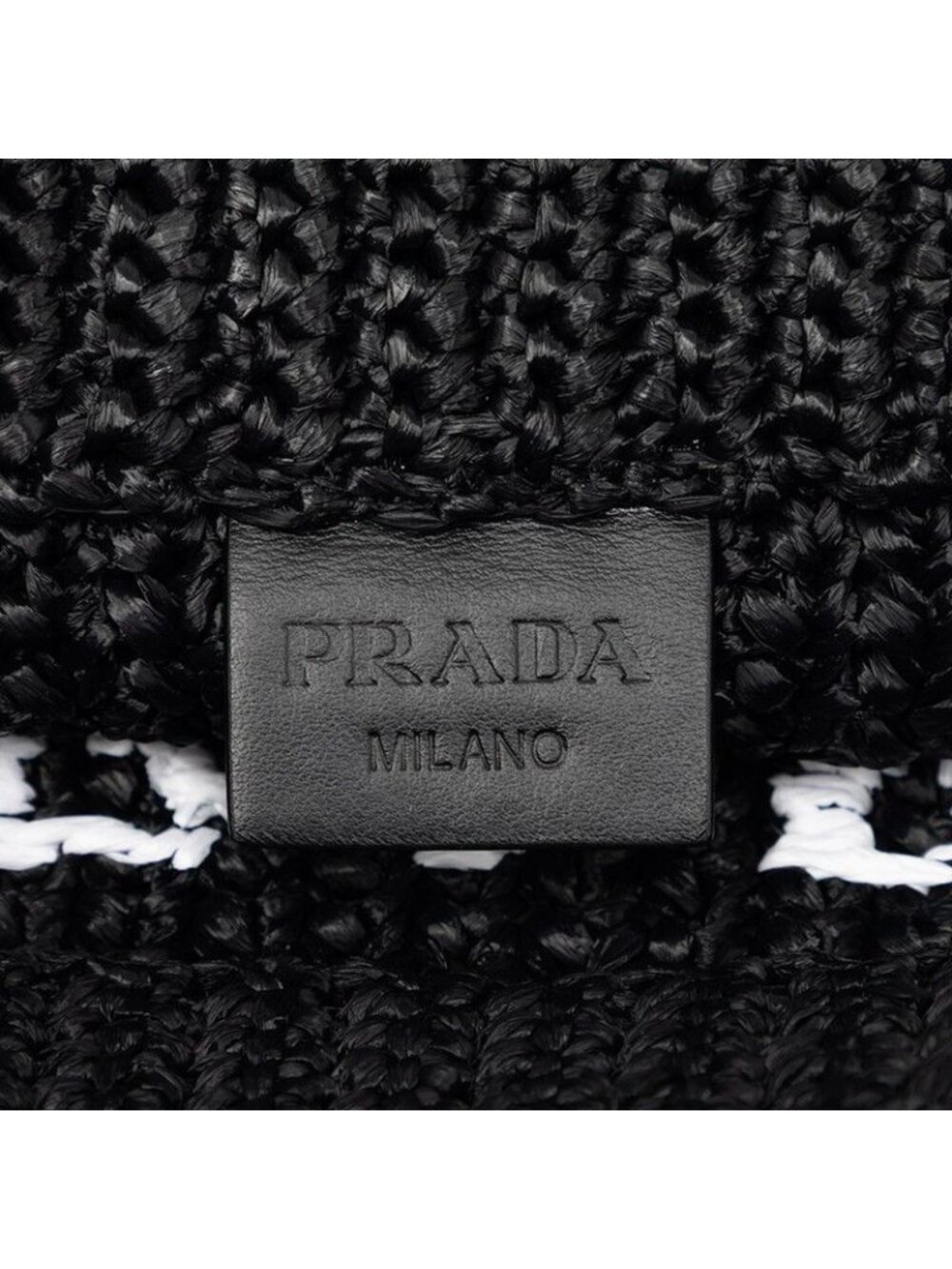 Prada Crochet Tote Black Viscose - Picture 5 of 5